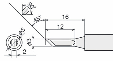 Жало для паяльника Goot PX-60RT-3K Жало для паяльника Goot PX-60RT-3K