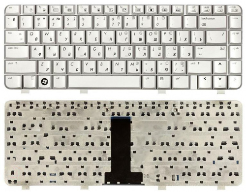 Клавиатура для ноутбука HP Pavilion DV2000, HP Compaq Presario V3000 серебристая