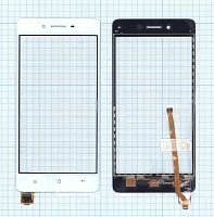 Сенсорное стекло (тачскрин) для OPPO F1 белое