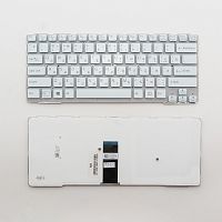 Клавиатура для ноутбука Sony SVE14A белая без рамки