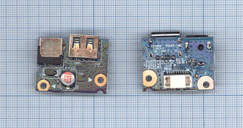 Разъем для ноутбука Lenovo G580 G480 USB 2.0 и DC Jack в сборе на плате Разъем для ноутбука Lenovo G580 G480 USB 2.0 и DC Jack в сборе на плате