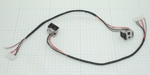 Разъем для ноутбука HY-HP025 HP Paviloin DV7-2000 DV7-3000 6pin+2pin с кабелем Разъем для ноутбука HY-HP025 HP Paviloin DV7-2000 DV7-3000 6pin+2pin с кабелем
