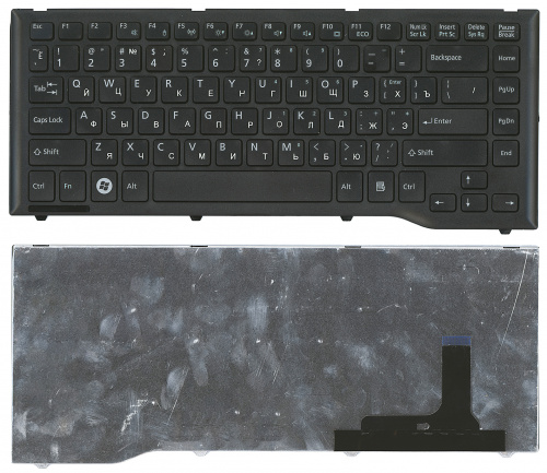 Клавиатура для ноутбука Fujitsu LifeBook LH532 черная Клавиатура для ноутбука Fujitsu LifeBook LH532 черная