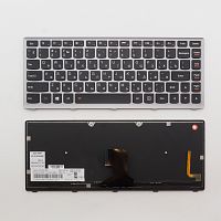 Клавиатура для ноутбука Lenovo IdeaPad Z400 черная с подсветкой