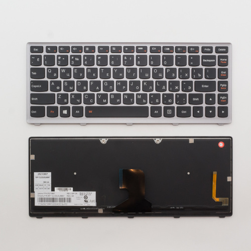 Клавиатура для ноутбука Lenovo IdeaPad Z400 черная с подсветкой