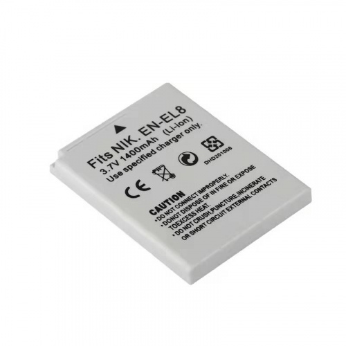 Аккумуляторная батарея для фотоаппарата Nikon Coolpix P1 (EN-EL8) 3.7V 1400mAh Аккумуляторная батарея для фотоаппарата Nikon Coolpix P1 (EN-EL8) 3.7V 1400mAh