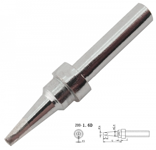 Жало для паяльника Quick QK200-T-1,6D