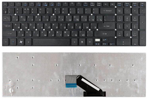 Клавиатура для ноутбука Acer Aspire 5755 5755G 5830 5830G 5830T E5-571 VN7-791 VN7-791G черная Клавиатура для ноутбука Acer Aspire 5755 5755G 5830 5830G 5830T E5-571 VN7-791 VN7-791G черная