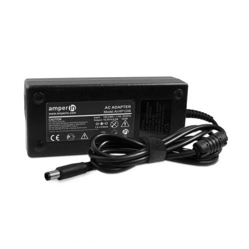 Блок питания (сетевой адаптер) Amperin AI-HP120B для ноутбуков HP 18.5V 6.5A 7.4pin Блок питания (сетевой адаптер) Amperin AI-HP120B для ноутбуков HP 18.5V 6.5A 7.4pin
