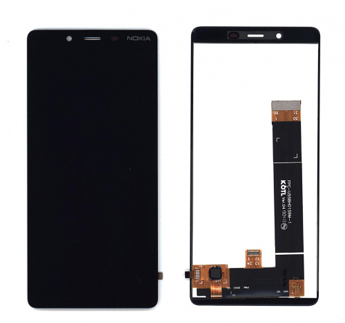 Модуль (матрица + тачскрин) для Nokia 1 Plus черный
