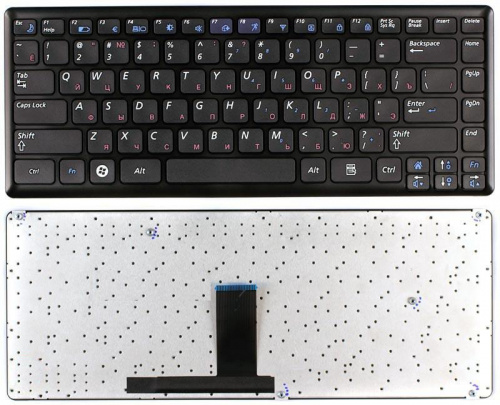 Клавиатура для ноутбука Samsung X460 черная Клавиатура для ноутбука Samsung X460 черная