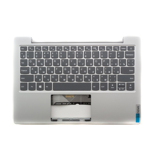 Клавиатура для ноутбука Lenovo Slim 1-11AST-05 серая с серебристым топкейсом Клавиатура для ноутбука Lenovo Slim 1-11AST-05 серая с серебристым топкейсом
