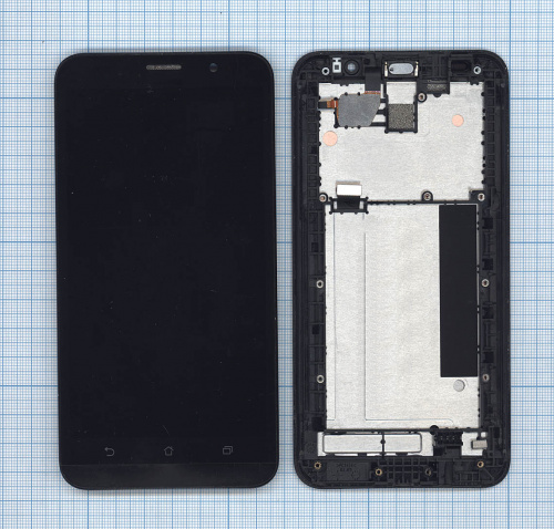 Модуль (матрица + тачскрин) для Asus ZenFone 2 ZE551ML черный с рамкой Модуль (матрица + тачскрин) для Asus ZenFone 2 ZE551ML черный с рамкой