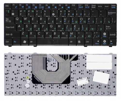 Клавиатура для ноутбука Asus Eee PC 900HA T91 T91MT 900SD Черная Клавиатура для ноутбука Asus Eee PC 900HA T91 T91MT 900SD Черная