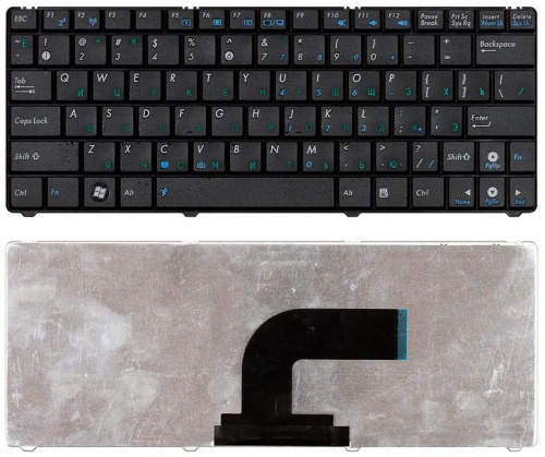 Клавиатура для ноутбука Asus Eee PC 1101 1101HA N10 N10E N10J черная Клавиатура для ноутбука Asus Eee PC 1101 1101HA N10 N10E N10J черная