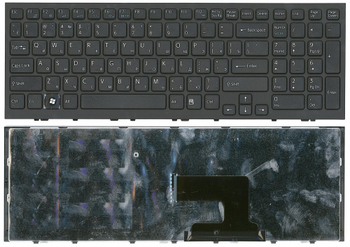 Клавиатура для ноутбука Sony Vaio VPC-EH VPCEH черная с черной рамкой Клавиатура для ноутбука Sony Vaio VPC-EH VPCEH черная с черной рамкой