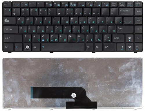 Клавиатура для ноутбука Asus K40 K40AB K40AC K40AD черная Клавиатура для ноутбука Asus K40 K40AB K40AC K40AD черная