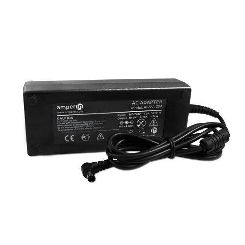 Блок питания (сетевой адаптер) Amperin AI-SV120A для ноутбуков Sony 19.5V 6.15A 6.5 x 4.4mm с иглой Блок питания (сетевой адаптер) Amperin AI-SV120A для ноутбуков Sony 19.5V 6.15A 6.5 x 4.4mm с иглой