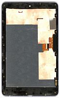 Модуль (матрица + тачскрин) для Asus Google Nexus 7 (ME370T) черный с серебристой рамкой