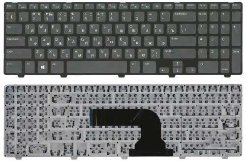 Клавиатура для ноутбука Dell Inspiron 15R 3521 15R 5521 черная Клавиатура для ноутбука Dell Inspiron 15R 3521 15R 5521 черная