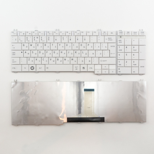 Клавиатура для ноутбука Toshiba Satellite C650 белая