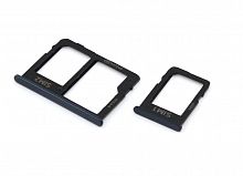 Лоток для SIM-карты Samsung Galaxy J8 (J810F) черный