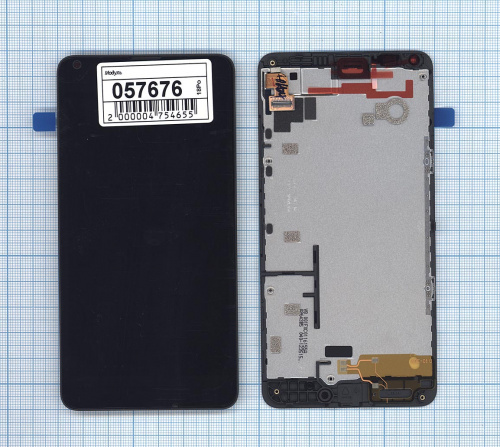 Модуль (матрица + тачскрин) для Microsoft Lumia 640 черный с рамкой Модуль (матрица + тачскрин) для Microsoft Lumia 640 черный с рамкой