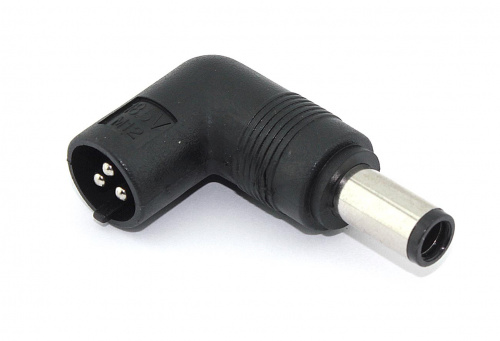 Переходник для ноутбуков Hp 7.4 pin 18.5V с 3-контактным разъемом Переходник для ноутбуков Hp 7.4 pin 18.5V с 3-контактным разъемом