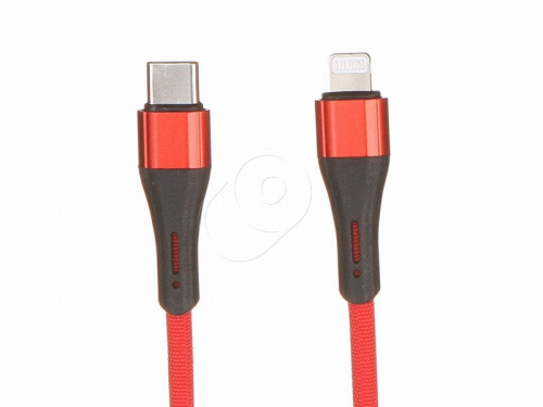 Ldnio Кабель питания USB Type-C - Lightning (100 см) красный, нейлон