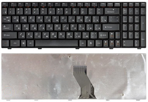 Клавиатура для ноутбука Lenovo IdeaPad U550 черная Клавиатура для ноутбука Lenovo IdeaPad U550 черная