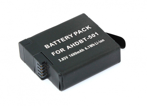 Аккумуляторная батарея DigiCare PLG-BT501 для видеокамеры GoPro HERO 5, 6, 7 3,85V 1250mAh Li-ion Аккумуляторная батарея DigiCare PLG-BT501 для видеокамеры GoPro HERO 5, 6, 7 3,85V 1250mAh Li-ion