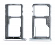 Лоток для SIM-карты Meizu M3s/M3s mini/M3 Notei серебристый
