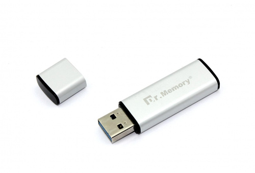 Флешка USB Dr. Memory 009 8Гб, USB 3.0, серебристый