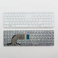 Клавиатура для ноутбука HP Pavilion 15-e белая с рамкой