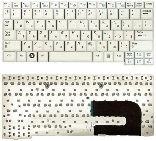 Клавиатура для ноутбука Samsung NC10 N110 N130 N140 белая Клавиатура для ноутбука Samsung NC10 N110 N130 N140 белая