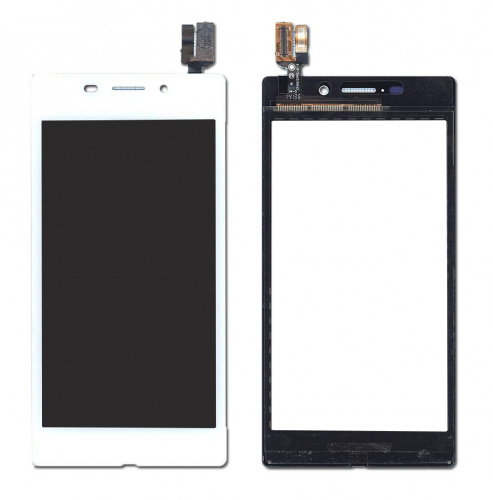 Сенсорное стекло (тачскрин) для Sony Xperia M2 Aqua белое Сенсорное стекло (тачскрин) для Sony Xperia M2 Aqua белое