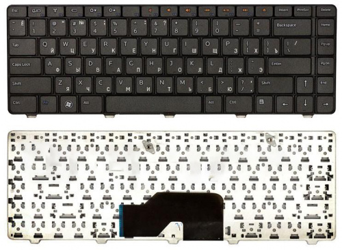 Клавиатура для ноутбука Dell Inspiron 1370 13z черная Клавиатура для ноутбука Dell Inspiron 1370 13z черная