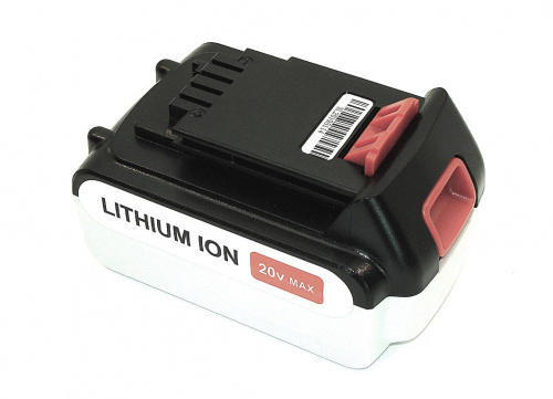 Аккумулятор для Black & Decker (p/n: LB20, LBX20, LBXR20 SL186K, ASL188K, BDCDMT12) 20V 4Ah Li-ion Аккумулятор для Black & Decker (p/n: LB20, LBX20, LBXR20 SL186K, ASL188K, BDCDMT12) 20V 4Ah Li-ion