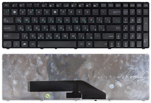 Клавиатура для ноутбука Asus K50 K60 K70 черная с рамкой Клавиатура для ноутбука Asus K50 K60 K70 черная с рамкой