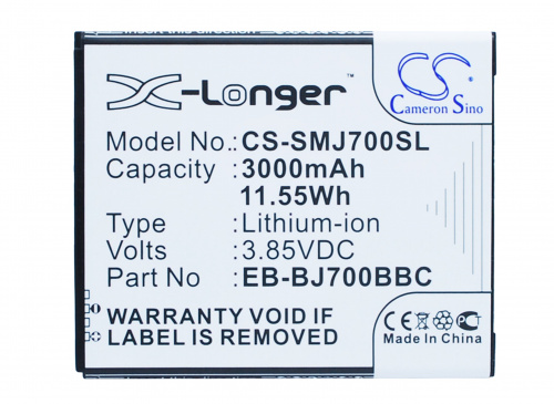 Аккумулятор CS-SMJ700SL EB-BJ700BBC для Samsung Galaxy J7 SM-J700H 3.85V / 3000mAh / 11.55Wh Аккумулятор CS-SMJ700SL EB-BJ700BBC для Samsung Galaxy J7 SM-J700H 3.85V / 3000mAh / 11.55Wh