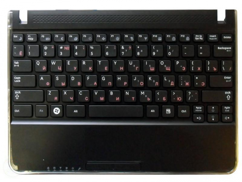 Клавиатура для ноутбука Samsung N210 N220 топ-панель черная