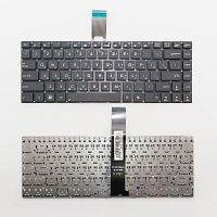 Клавиатура для ноутбука Asus G46 черная без рамки, плоский Enter