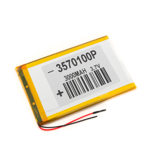 Аккумулятор 3.7v 3000mAh (110x70x3.5мм)