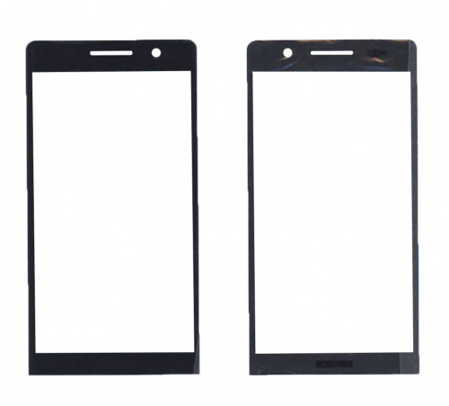 Стекло для Huawei Ascend P6 черное Стекло для Huawei Ascend P6 черное