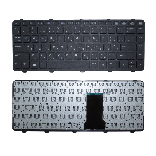 Клавиатура для ноутбука HP Probook 430 G0 черная с рамкой