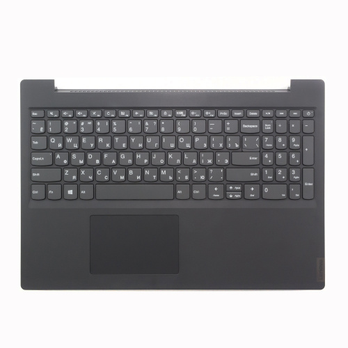 Клавиатура для ноутбука Lenovo V155-15API серая с серым топкейсом