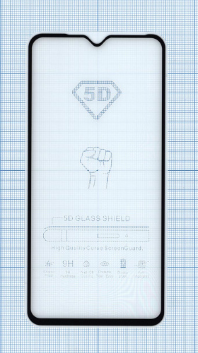 Защитное стекло "Полное покрытие" для Xiaomi Redmi 8 / 8A черное