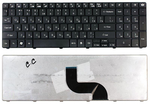 Клавиатура для ноутбука Packard Bell TM81 TM86 TM87 TM89 TM94 TM82 TX86/NV50 черная Клавиатура для ноутбука Packard Bell TM81 TM86 TM87 TM89 TM94 TM82 TX86/NV50 черная