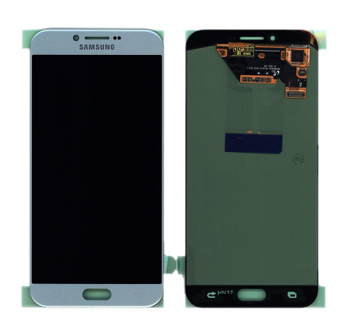 Модуль (матрица + тачскрин) для Samsung Galaxy A8 (2016) SM-A810F голубой