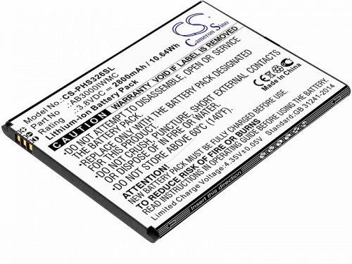 Cameron Sino Аккумулятор для телефона Philips Xenium S326 (AB3000IWMC) Cameron Sino Аккумулятор для телефона Philips Xenium S326 (AB3000IWMC)